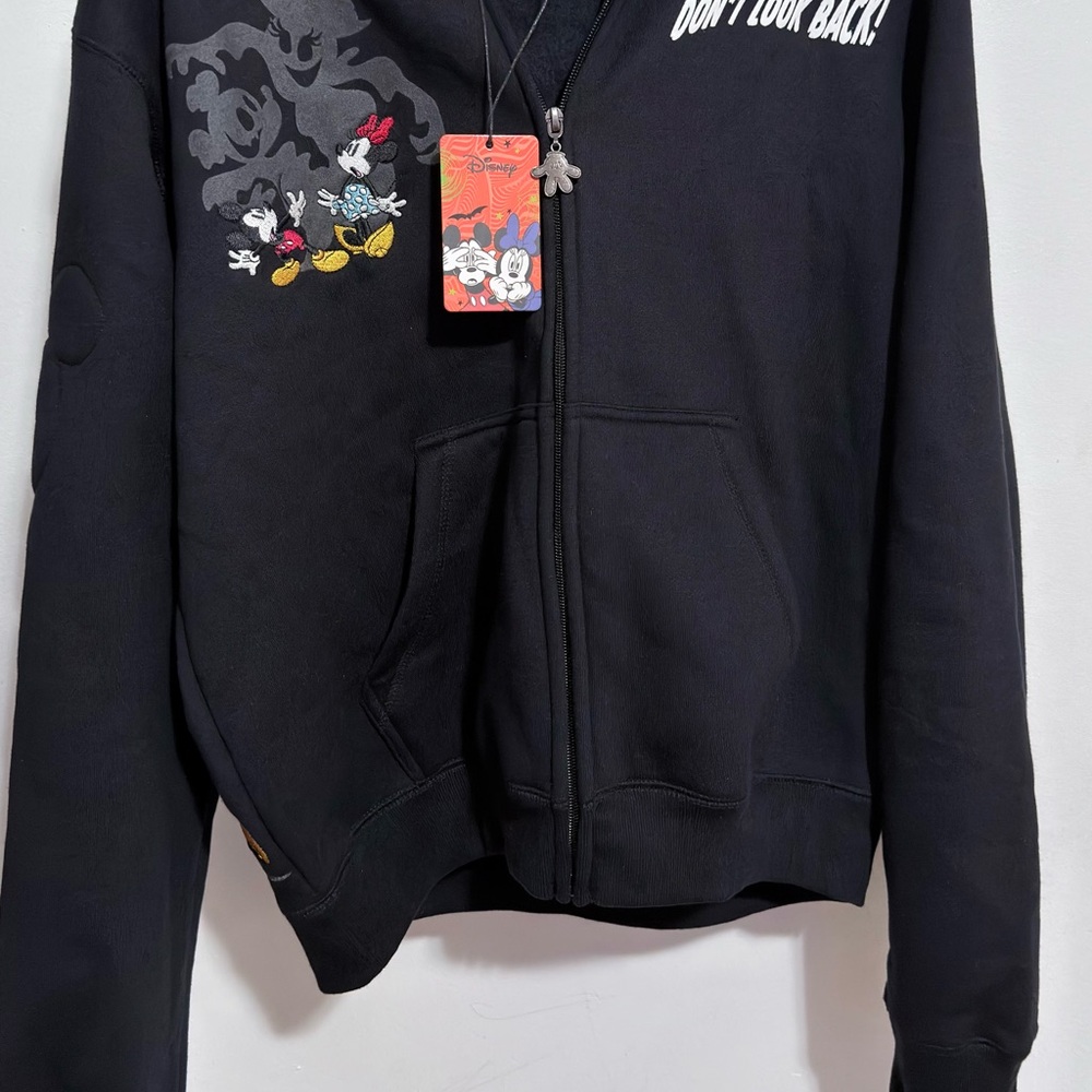 Limited Edition 
Disney Mickey Mouse Black Zip-Up Sweater